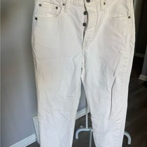 Lucky Brand White High-Rise Jeans